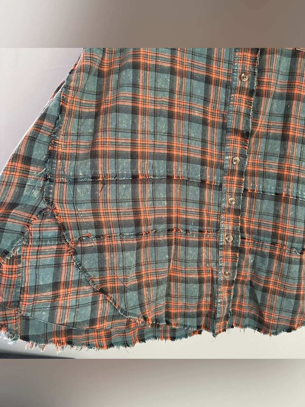 Oversized 1X Easel plaid fall long tunic top women’s 1xl 2x long sleeve women’s - Picture 5 of 10